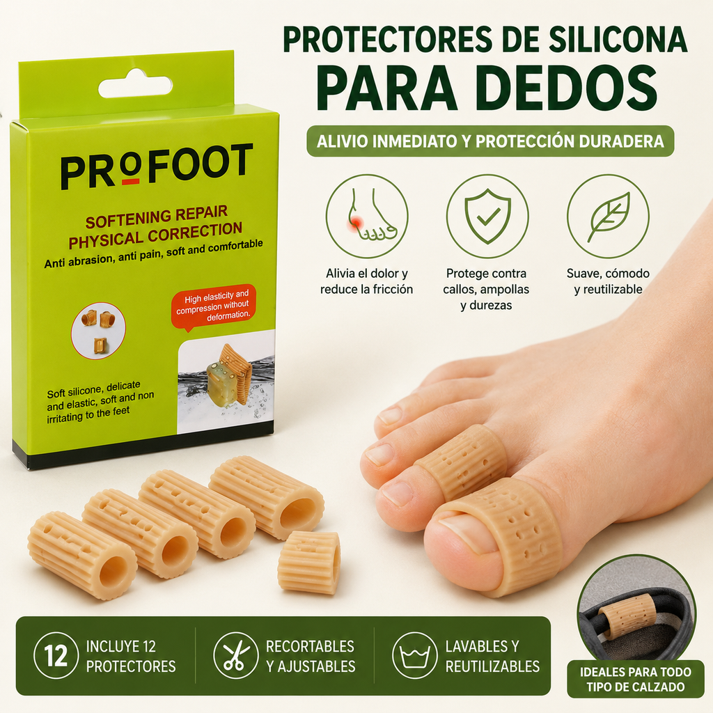 Toeflex | Protectores de Silicona para Dedos