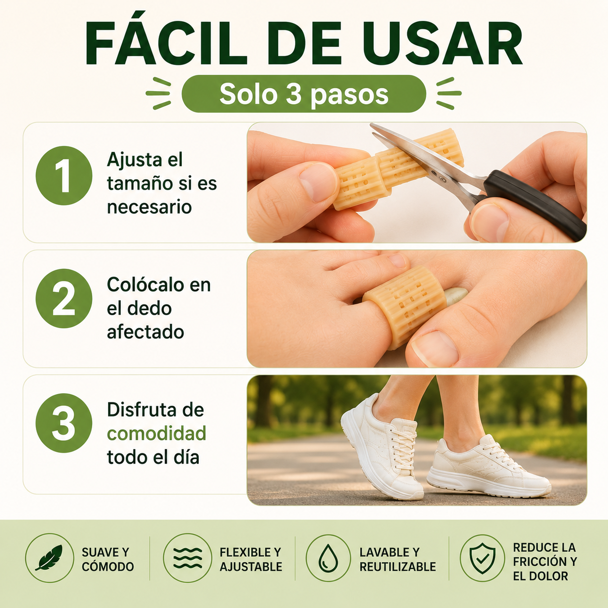 Toeflex | Protectores de Silicona para Dedos