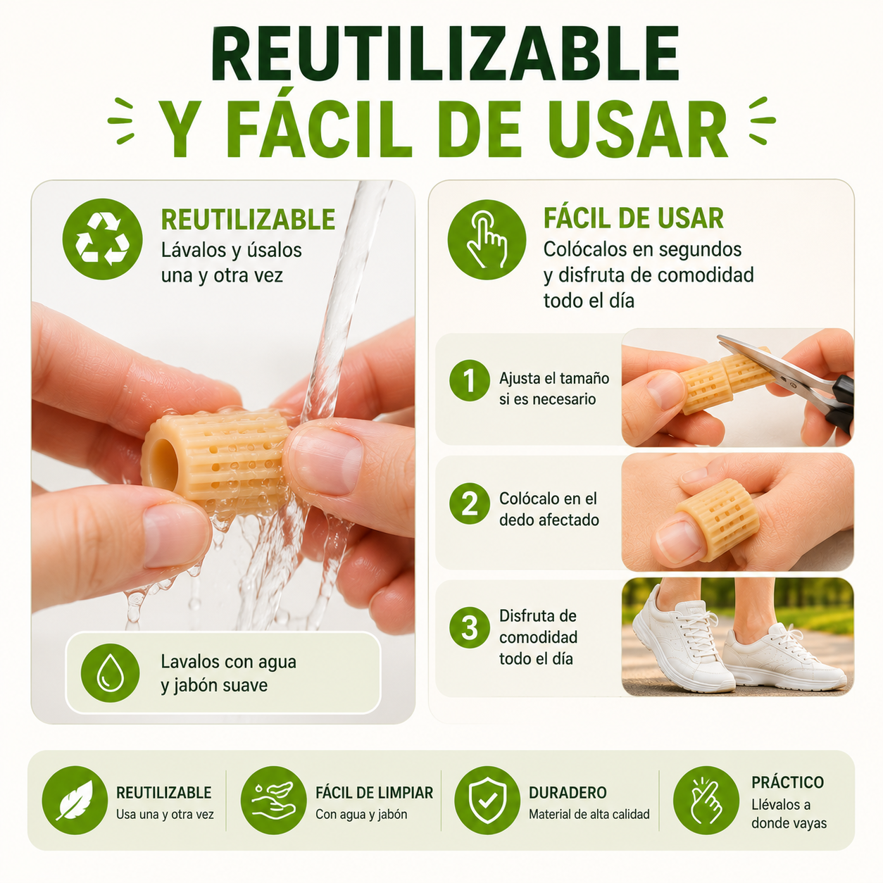 Toeflex | Protectores de Silicona para Dedos